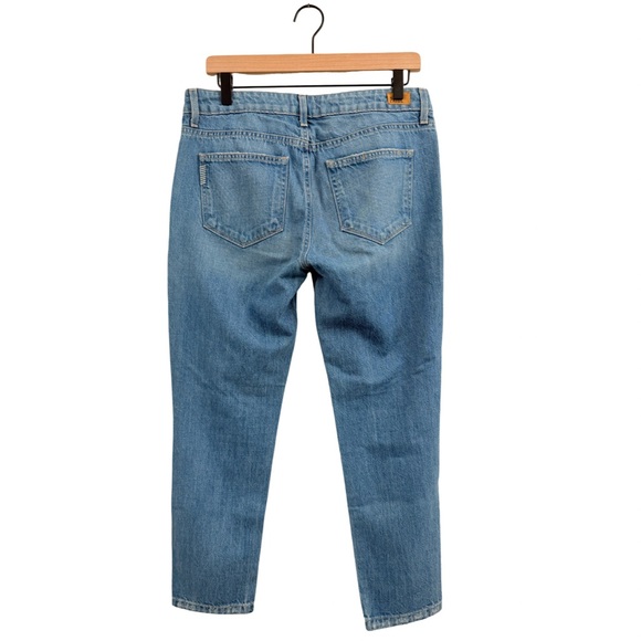 PAIGE Distressed Light Blue Ankle Jeans - Picture 4 of 11